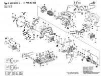 Bosch 0 603 223 603 Pks 54 Ce Circular Hand Saw 230 V / Eu Spare Parts